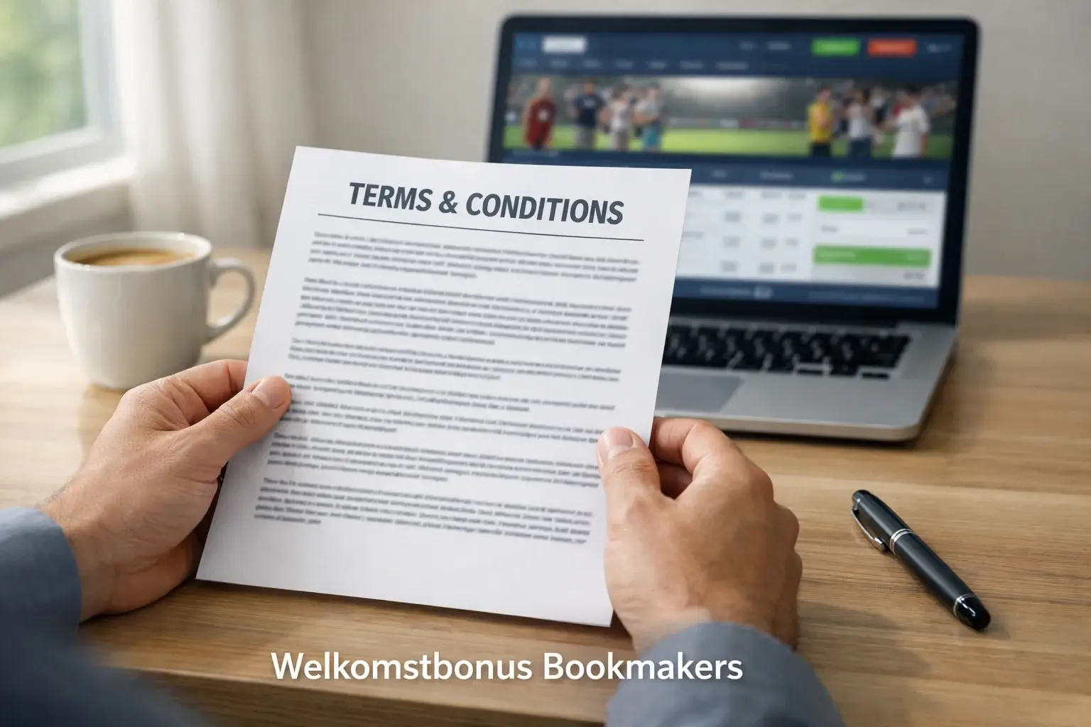 Welkomstbonus bij bookmakers met bonusvoorwaarden document